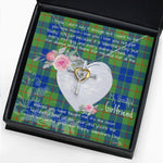 Gift For My Beautiful Girlfriend Necklace Valentine Necklace Clan Barclay Hunting Tartan Cross Dancing Necklace Scottish Tartan Jewelry