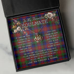 To My Beautiful Soulmate Necklace In Your Eyes I Have Found My Home Clan Tennant Tartan Crown Pendant Necklace