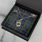 To My Beautiful Soulmate Necklace In Your Eyes I Have Found My Home Clan Smith Modern Tartan Rising Phoenix Necklace