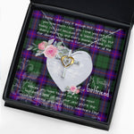 Gift For My Beautiful Girlfriend Necklace Valentine Necklace Clan Armstrong Modern Tartan Cross Dancing Necklace Scottish Tartan Jewelry