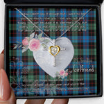 Gift For My Beautiful Girlfriend Necklace Valentine Necklace Clan Guthrie Ancient Tartan Cross Dancing Necklace Scottish Tartan Jewelry