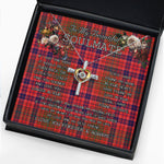 To My Beautiful Soulmate Necklace In Your Eyes I Have Found My Home Clan Lumsden Tartan Cross Dancing Necklace