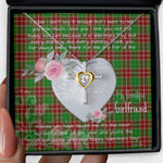 Gift For My Beautiful Girlfriend Necklace Valentine Necklace Clan Baxter Modern Tartan Cross Dancing Necklace Scottish Tartan Jewelry