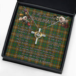 To My Beautiful Soulmate Necklace In Your Eyes I Have Found My Home Clan Chisholm Hunting Tartan Cross Dancing Necklace