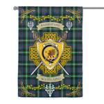 House Flag - Bannatyne Irish Shield Celtic Cross Tartan Garden Flag St Patrick's Day Garden Flag