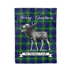 Tartan Blanket With Moose Clan Hamilton Hunting Plaid Blanket Tartan Plaid Fleece Blanket, Christmas Blanket, tartan blanket, plaid blanket, red plaid blanket, buffalo plaid blanket, green plaid blanket, plaid fleece blanket, blue plaid blanket, red tartan blanket, tartan plaid blanket, black and white plaid blanket, christmas plaid blanket, orange plaid blanket, tartan plaid throw blanket, pink plaid blanket, brown plaid blanket, buffalo check blanket