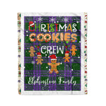 Products Personalized Gift Tartan Plaid Blanket Clan Elphinstone With Christmas Cookie Baking Crew Christmas Gift Blanket, Plaid Blanket, Christmas Fleece Blanket, Christmas Blanket, Tartan Blanket, Scottish Blanket, Scotland Blanket, Family Name Blanket, Custom Blanket, Personalized Blanket