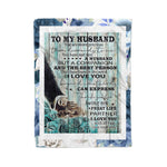 Scotstee Shop - Personalized Gift Letter To My Husband Letter Lovely Gift For Husband Fleece Blanket