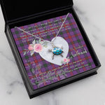 Sea Turtle Necklace Gift for My Beautiful Girlfriend Valentines Necklace Clan Montgomery Tartan Blue Turtle Necklace