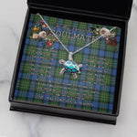 Sea Turtle Necklace To My Beautiful Soulmate Necklace In Your Eyes I Have Found My Home Clan MacLaren Ancient Tartan Blue Turtle Necklace