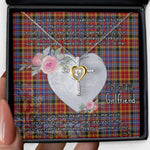 Gift For My Beautiful Girlfriend Necklace Valentine Necklace Clan Dalrymple Orginal Tartan Cross Dancing Necklace Scottish Tartan Jewelry