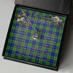 To My Beautiful Soulmate Necklace In Your Eyes I Have Found My Home Clan Armstrong Tartan Crown Pendant Necklace