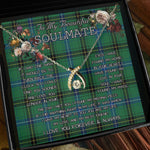 To My Beautiful Soulmate Necklace In Your Eyes I Have Found My Home Clan Henderson Tartan Wishbone Dancing Necklace