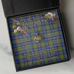 To My Beautiful Soulmate Necklace In Your Eyes I Have Found My Home Clan MacLaren Tartan Crown Pendant Necklace