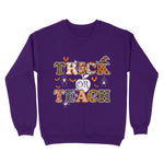 Standard Crew Neck Sweatshirt - Trick Or Teach Funny Teacher Halloween - Scotstee Shop