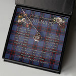 To My Beautiful Soulmate Necklace In Your Eyes I Have Found My Home Clan Rutherford Hunting Tartan Crown Pendant Necklace