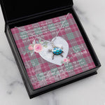 Sea Turtle Necklace Gift for My Beautiful Girlfriend Valentines Necklace Clan Crawford Ancient Tartan Blue Turtle Necklace
