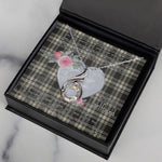 Rising Phoenix Necklace - Valentine Necklace Clan Menzies Ancient Tartan Gift for Girlfriend, Gift for My Wife Rising Phoenix Necklace