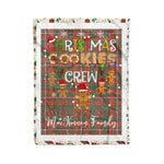 Personalized Gift Tartan Plaid Blanket Clan MacKinnon Ancient With Christmas Cookie Baking Crew Christmas Gift Blanket, Plaid Blanket, Christmas Fleece Blanket, Christmas Blanket, Tartan Blanket, Scottish Blanket, Scotland Blanket, Family Name Blanket, Custom Blanket, Personalized Blanket