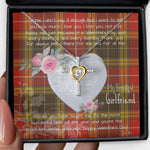 Gift For My Beautiful Girlfriend Necklace Valentine Necklace Clan Buchanan Old Set Weathered Tartan Cross Dancing Necklace Scottish Tartan Jewelry