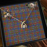 To My Beautiful Soulmate Necklace In Your Eyes I Have Found My Home Clan Bethune Tartan Wishbone Dancing Necklace