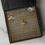 To My Beautiful Soulmate Necklace In Your Eyes I Have Found My Home Clan Scott Brown Modern Tartan Crown Pendant Necklace