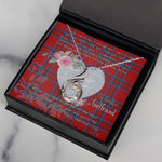 Rising Phoenix Necklace - Valentine Necklace Clan Inverness Tartan Gift for Girlfriend, Gift for My Wife Rising Phoenix Necklace