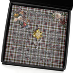 To My Beautiful Soulmate Sunflower Necklace In Your Eyes I Have Found My Home Clan Little Arisaid Tartan Jewelry For Girlfriend, Tartan Sunflower Pendant Necklace, Scottish Tartan Jewelry, valentine necklace, necklace girlfriend, necklace for wife, cute necklaces for girlfriend, jewelry for girlfriend, to my soulmate necklace, to my future wife necklace