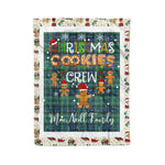 Personalized Gift Tartan Plaid Blanket Clan MacNeill Of Colonsay With Christmas Cookie Baking Crew Christmas Gift Blanket, Plaid Blanket, Christmas Fleece Blanket, Christmas Blanket, Tartan Blanket, Scottish Blanket, Scotland Blanket, Family Name Blanket, Custom Blanket, Personalized Blanket