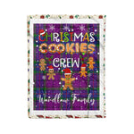 Personalized Gift Tartan Plaid Blanket Clan Wardlaw With Christmas Cookie Baking Crew Christmas Gift Blanket, Plaid Blanket, Christmas Fleece Blanket, Christmas Blanket, Tartan Blanket, Scottish Blanket, Scotland Blanket, Family Name Blanket, Custom Blanket, Personalized Blanket