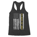 Senior Class Of 2022 Patriotic American Flag Graduation Gift Women's Tank Top - Scotstee Shop