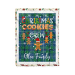 Personalized Gift Tartan Plaid Blanket Clan Glen Ancient With Christmas Cookie Baking Crew Christmas Gift Blanket, Plaid Blanket, Christmas Fleece Blanket, Christmas Blanket, Tartan Blanket, Scottish Blanket, Scotland Blanket, Family Name Blanket, Custom Blanket, Personalized Blanket