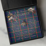 To My Beautiful Soulmate Necklace In Your Eyes I Have Found My Home Clan Agnew Tartan Crown Pendant Necklace