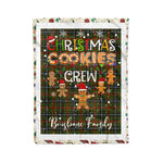 Personalized Gift Tartan Plaid Blanket Clan Brisbane With Christmas Cookie Baking Crew Christmas Gift Blanket, Plaid Blanket, Christmas Fleece Blanket, Christmas Blanket, Tartan Blanket, Scottish Blanket, Scotland Blanket, Family Name Blanket, Custom Blanket, Personalized Blanket