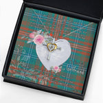 Gift For My Beautiful Girlfriend Necklace Valentine Necklace Clan Wilson Ancient Tartan Cross Dancing Necklace Scottish Tartan Jewelry