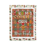 Personalized Gift Tartan Plaid Blanket Clan Bruce Ancient With Christmas Cookie Baking Crew Christmas Gift Blanket, Plaid Blanket, Christmas Fleece Blanket, Christmas Blanket, Tartan Blanket, Scottish Blanket, Scotland Blanket, Family Name Blanket, Custom Blanket, Personalized Blanket