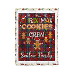 Personalized Gift Tartan Plaid Blanket Clan Sinclair With Christmas Cookie Baking Crew Christmas Gift Blanket, Plaid Blanket, Christmas Fleece Blanket, Christmas Blanket, Tartan Blanket, Scottish Blanket, Scotland Blanket, Family Name Blanket, Custom Blanket, Personalized Blanket