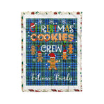 Products Personalized Gift Tartan Plaid Blanket Clan Falconer With Christmas Cookie Baking Crew Christmas Gift Blanket, Plaid Blanket, Christmas Fleece Blanket, Christmas Blanket, Tartan Blanket, Scottish Blanket, Scotland Blanket, Family Name Blanket, Custom Blanket, Personalized Blanket
