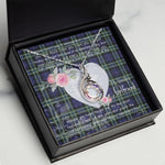 Rising Phoenix Necklace - Valentine Necklace Clan Arbuthnott Tartan Gift for Girlfriend, Gift for My Wife Rising Phoenix Necklace