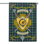 House Flag - Bannatyne Irish Shield Celtic Cross Tartan Garden Flag St Patrick's Day Garden Flag