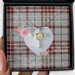 Gift For My Beautiful Girlfriend Necklace Valentine Necklace Clan Clayton Tartan Cross Dancing Necklace Scottish Tartan Jewelry