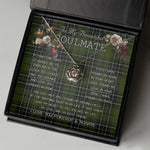 To My Beautiful Soulmate Necklace In Your Eyes I Have Found My Home Clan MacLean Hunting Tartan Crown Pendant Necklace