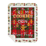 Personalized Gift Tartan Plaid Blanket Clan Stewart of Appin With Christmas Cookie Baking Crew Christmas Gift Sherpa Blanket, tartan sherpa blanket,buffalo plaid sherpa blanket,christmas sherpa blanket,Christmas Throw Blanket,green plaid sherpa blanket,green sherpa blanket