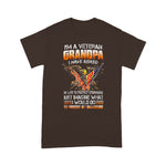 Scotstee Shop - Veteran USA Grandpa Proud Vet Grandfather Fathers Day 4th Of July Shirt