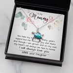 Mom Necklace, To My Mom Necklace Card – Alluring Beauty Necklace – Jewelry For Mom Gifts Sea Turtle Necklace