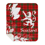 Sherpa Blanket - Tartan Blanket Thistle and Lion Scottish Clan Grant Plaid Blanket, plaid sherpa blanket queen,purple sherpa blanket,queen sherpa blanket,queen size sherpa blanket,red sherpa blanket,scottish tartan blankets,sherpa blanket,sherpa christmas blanket