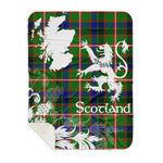 Sherpa Blanket - Tartan Blanket Thistle and Lion Scottish Clan Reid Green Plaid Blanket, plaid sherpa blanket queen,purple sherpa blanket,queen sherpa blanket,queen size sherpa blanket,red sherpa blanket,scottish tartan blankets,sherpa blanket,sherpa christmas blanket