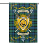 House Flag - Campbell Ancient Irish Shield Celtic Cross Tartan Garden Flag St Patrick's Day Garden Flag