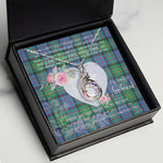 Rising Phoenix Necklace - Valentine Necklace Clan Bowie Tartan Gift for Girlfriend, Gift for My Wife Rising Phoenix Necklace