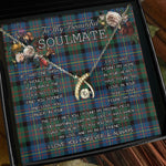 To My Beautiful Soulmate Necklace In Your Eyes I Have Found My Home Clan Cameron of Erracht Ancient Tartan Wishbone Dancing Necklace